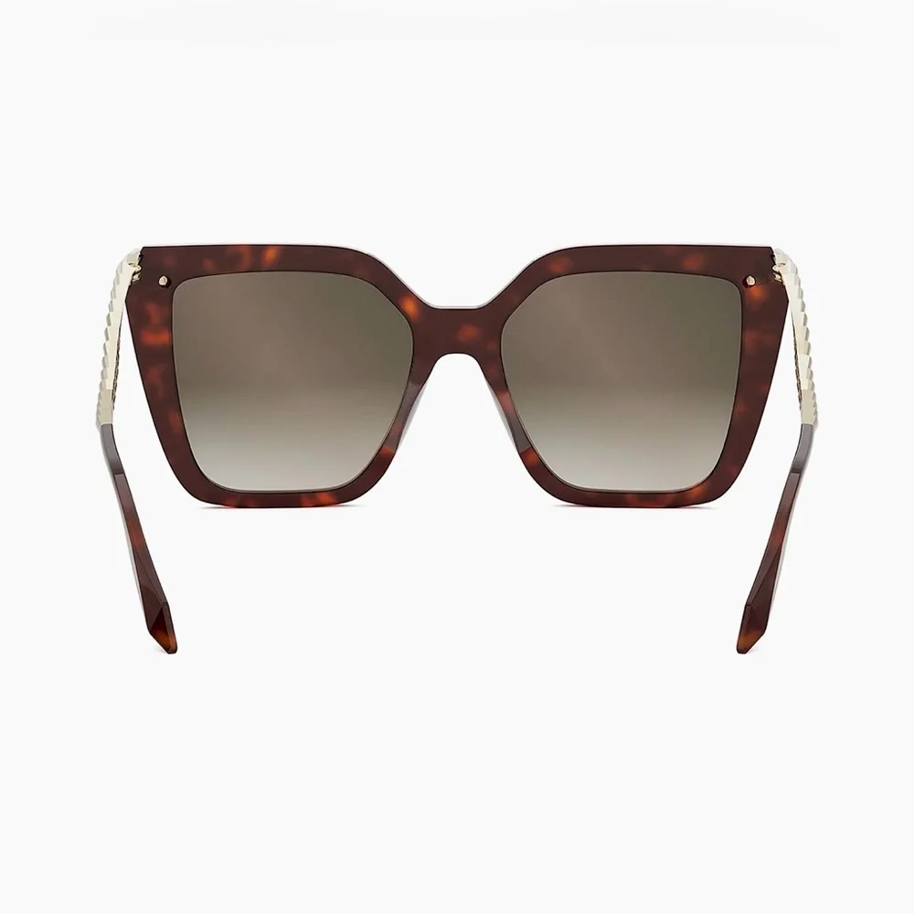 BVLGARI Serpenti 55MM Butterfly Sunglasses Color: Havana/Gray Gradient